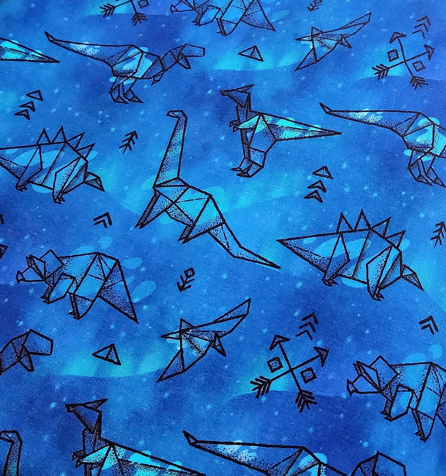 Hoodie - Dinosaures bleus origami