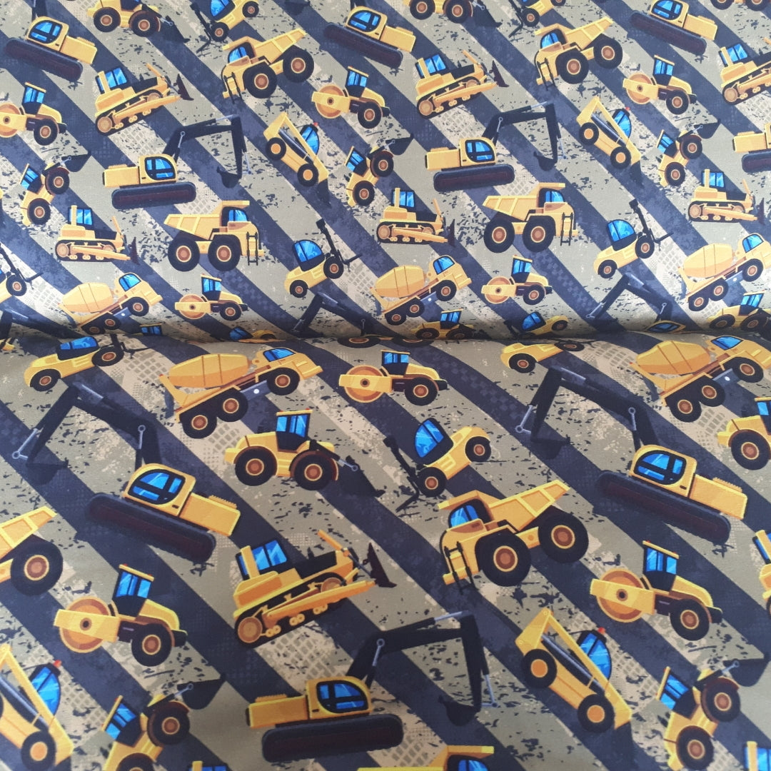 Pyjama camions jaunes - Chandail court et pantalons longs