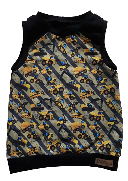 Camisole - Camions de construction jaunes