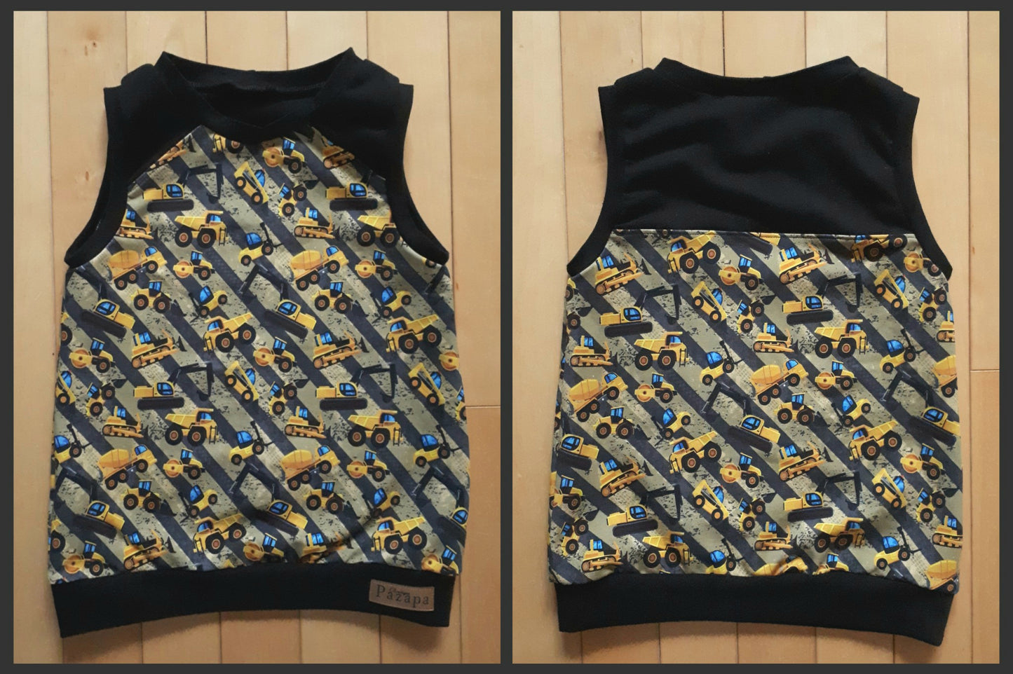 Camisole - Camions de construction jaunes