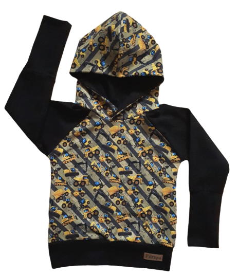 Hoodie - Camions de construction jaunes