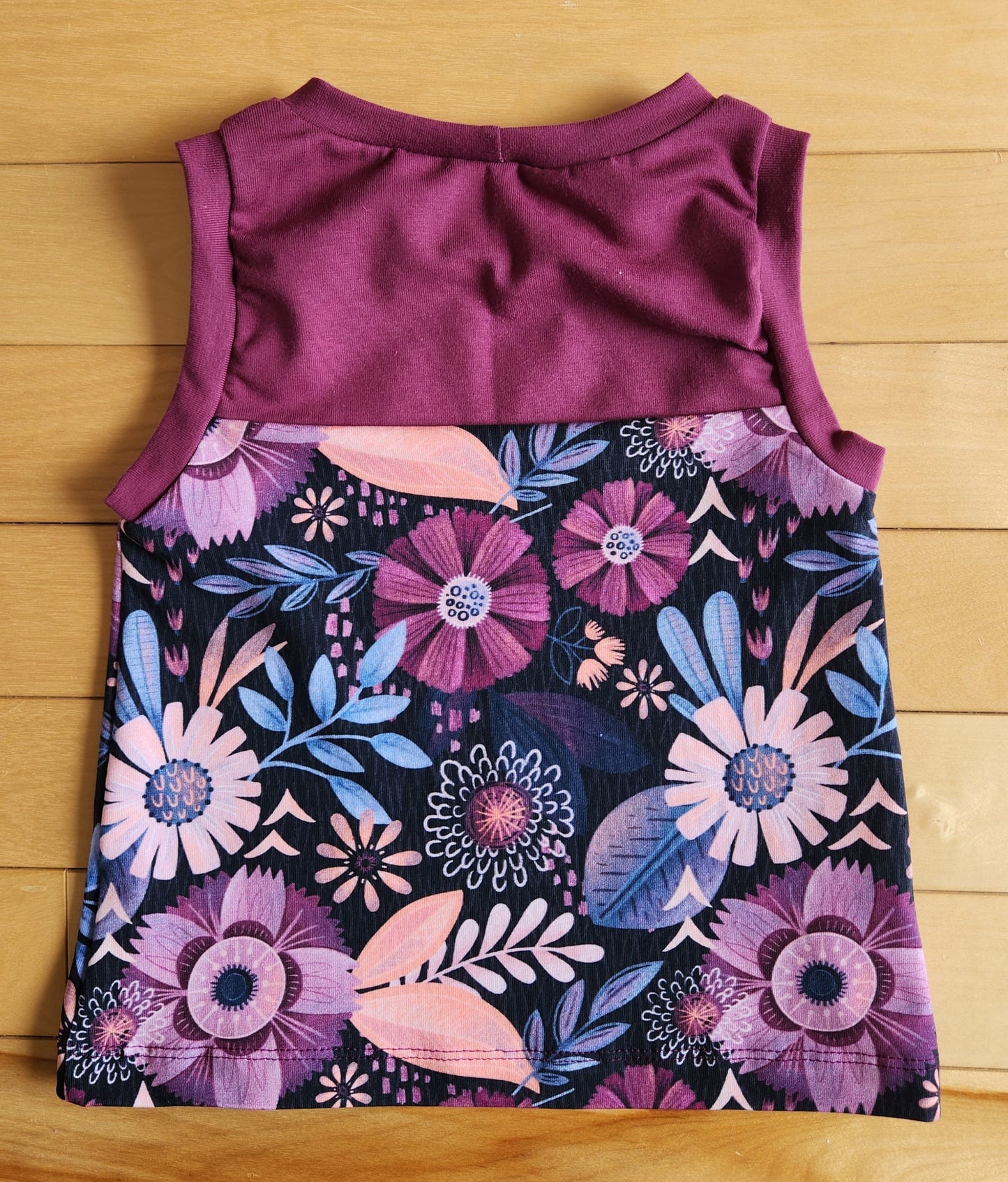 Camisole - Fleurs mauves