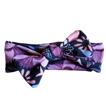 Bandeau - Fleurs mauves