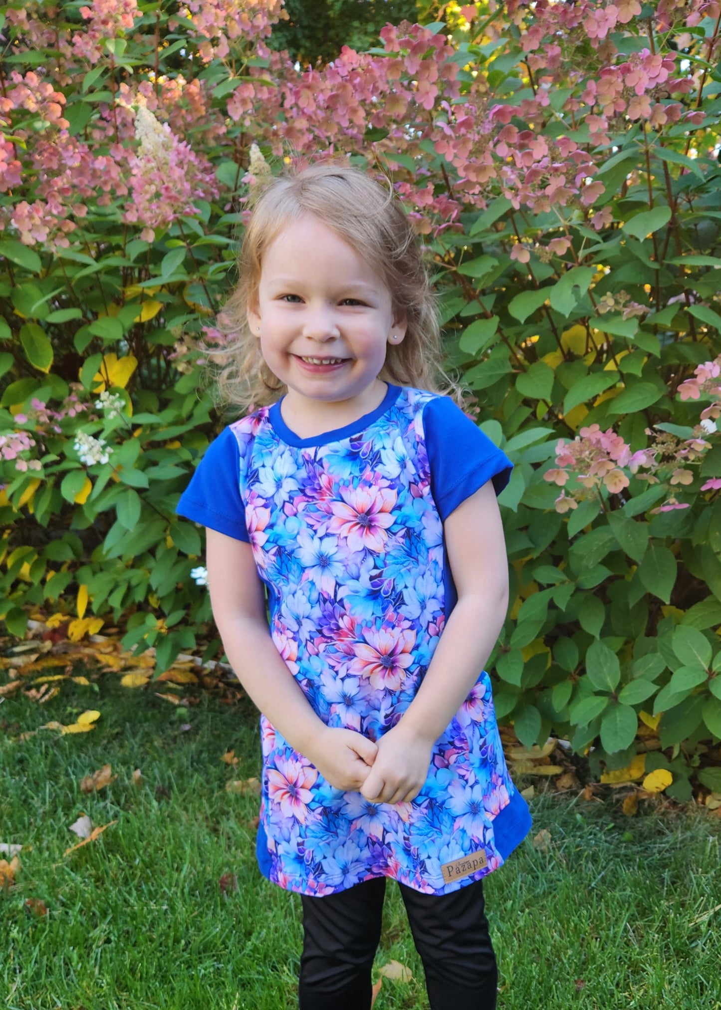 Robe tunique avec poches - Fleurs pastel