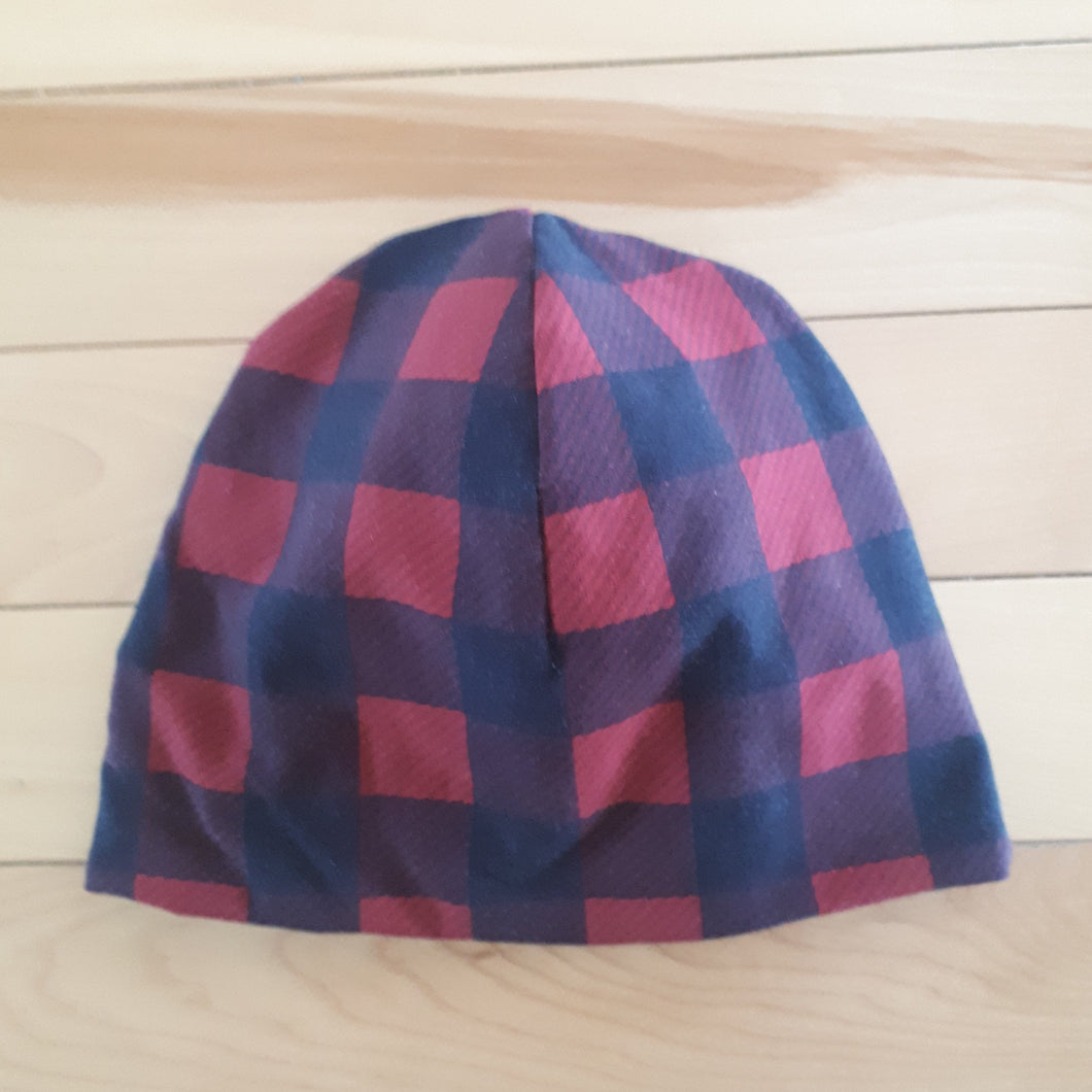 Tuque légère - Carreaux rouge et noir