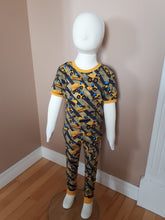 Pyjama camions jaunes - Chandail court et pantalons longs