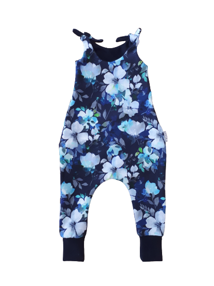 Romper - Fleurs bleu marine